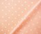 Peach-White Rayon Dot Printed Momie Crepe Woven Fabric By the Yard
